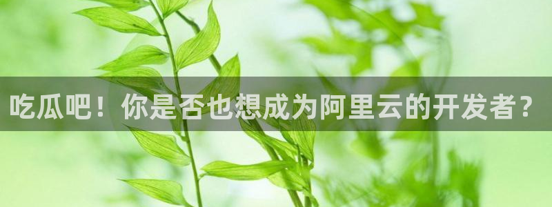 吃瓜网今日吃瓜 热门大瓜：吃瓜吧！你是否也想成为阿里云的开发者？